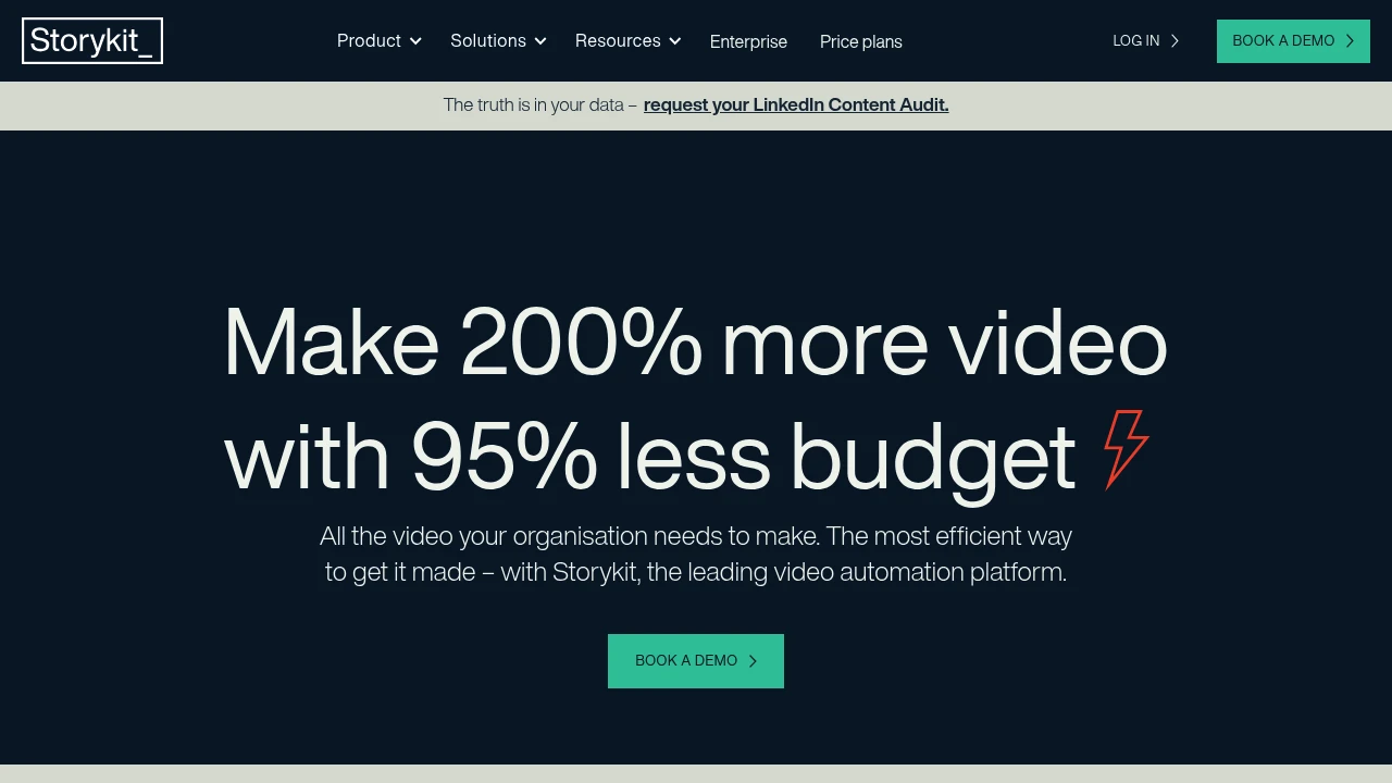 Screenshot of Storykit website